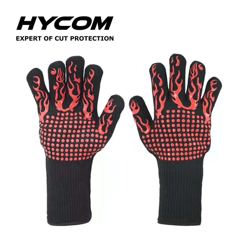 Hycom Extreme Heat-Resistant Fireproof with Non-slip Silicone Coating oven glove heat resistant