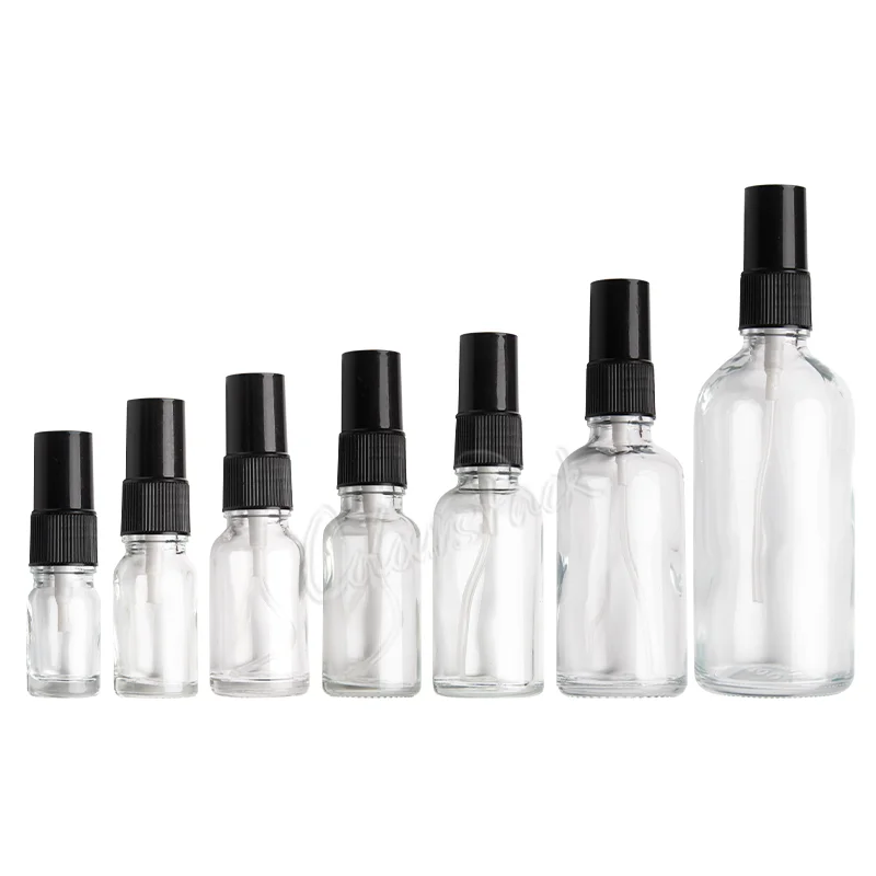 5 10 15 20 30 50 60 100 Ml Empty Boston Round Glass Bottle Perfume 5ml 10ml 15ml 2oml 30ml 50ml 120ml Screen Printing Carton Box