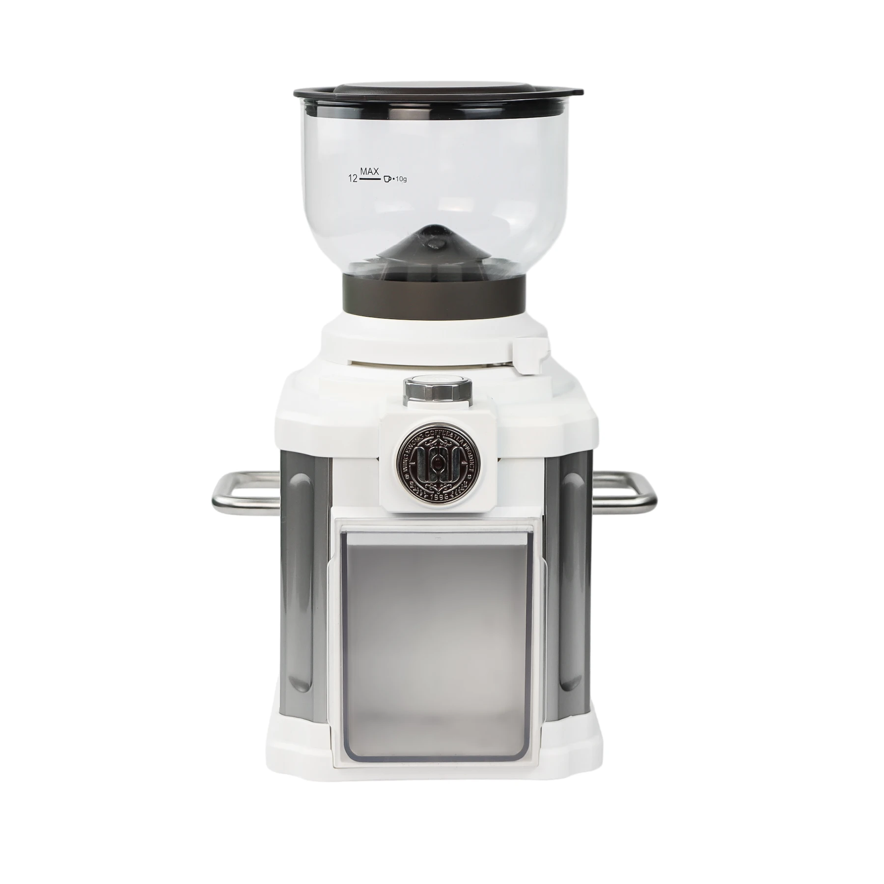 Wingkwong 2024 Factory Direct Sale Retro Electric Coffee Grinder Coffee Mill Coffee Bean Grinding Machine With Raw Wood For Home