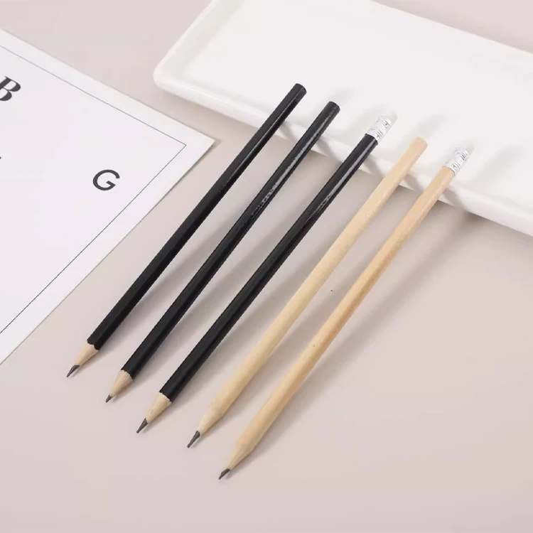 Basics Woodcased HB Wooden Pencil Custom Drawing Pencils For Children