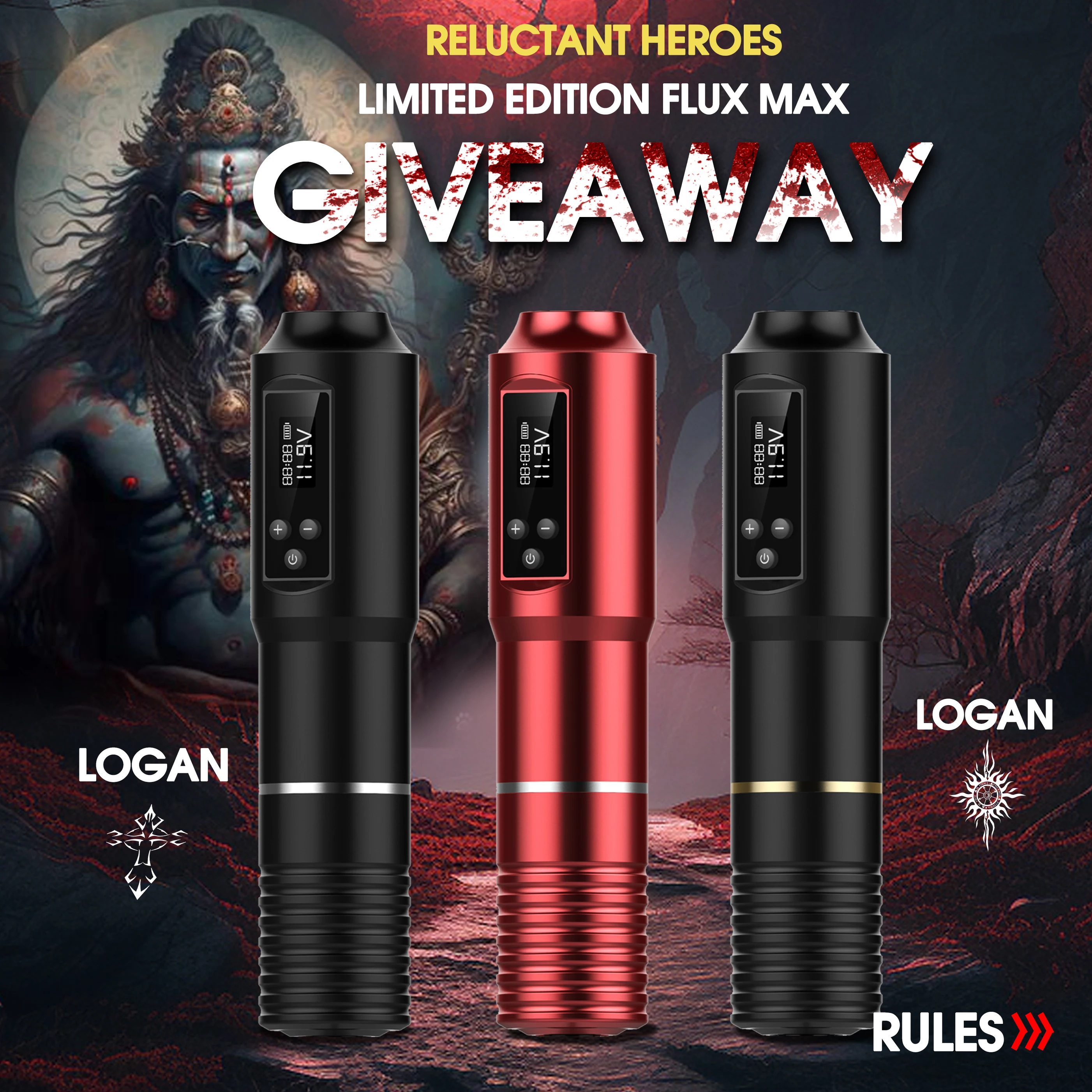 Beginners Tuffking wireless battery pen full set of tattoo machine screen display all-in-one tattoo tool consumables