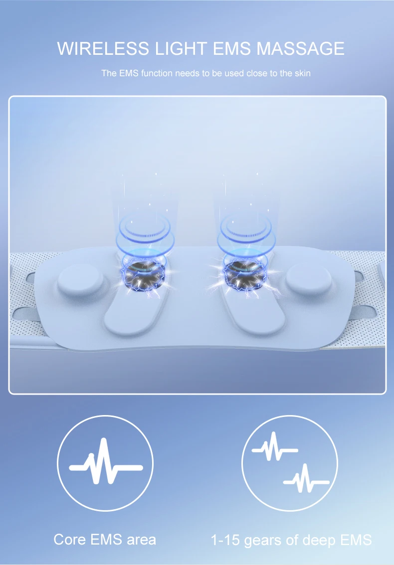 Hot Compress Massage Belt Intelligent Charging Warm Belt Vibration Heating Belt Shaping Massage Instrument