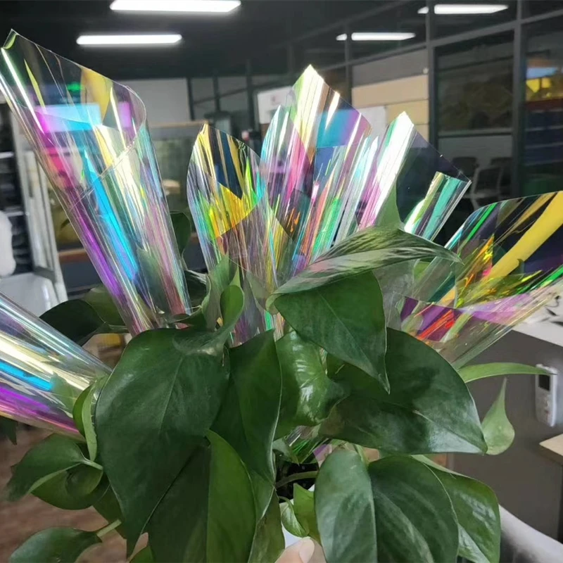 Hot sale high quality dichroic film iridescent insulfilm dazzle foil with beautiful looking