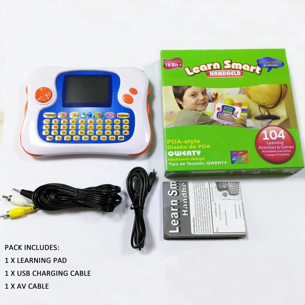16 Bit Education Learning Pad With 104 Activities 2.7 inch Learning Machine