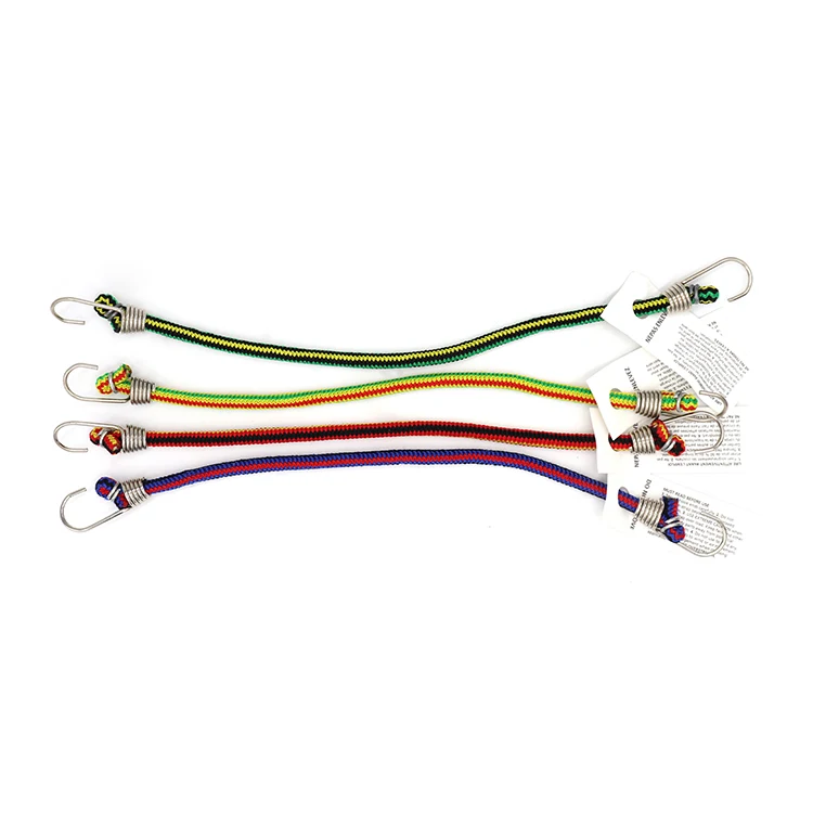 Фабричный новейший уличный высокостандартный прочный резиновый и полиэфирный тканый банджи-шнур