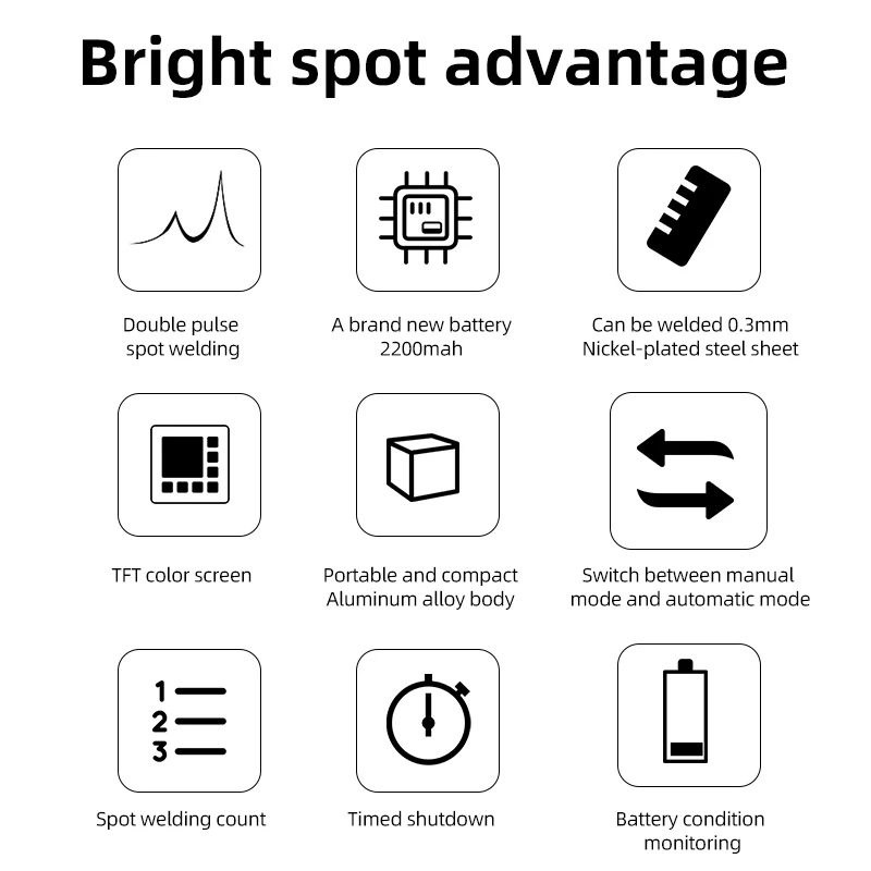 DIY mini portable Spot Welder 18650 for lithium ion Battery Welding machine handheld welder Nickel Sheets Iron Stainless
