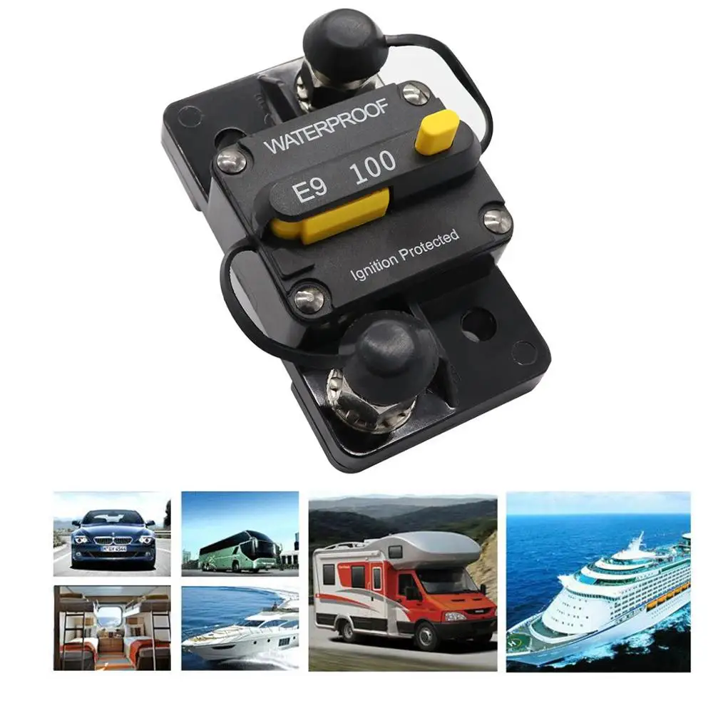 Keto Waterproof Manual Switchable Reset Circuit Breaker Brake Protector for RV,Truck Marine