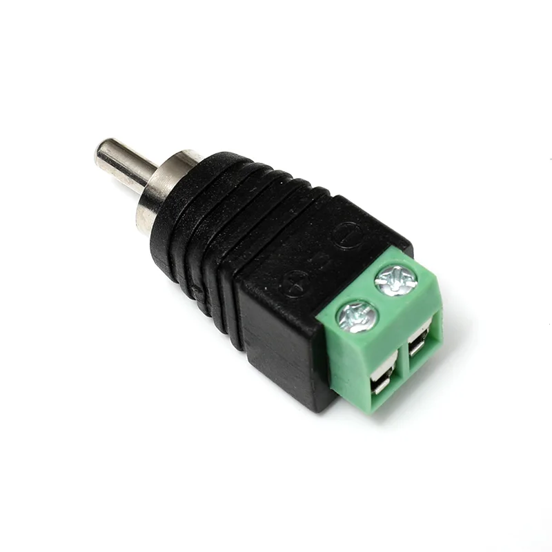 CCTV RCA мужской опрессованный соединитель с винтовыми зажимами (RC100)