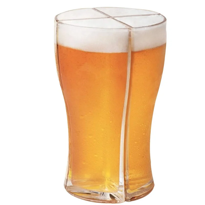 Large Capacity 16oz Unbreakable Creative Wine Beer Cup Reusable Plastic Modern Water Juice Party Drinking