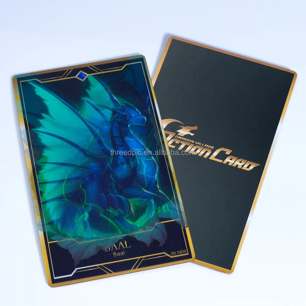 Pop Up Cards 3D Custom Lenticular 3D Playing Cards 3D Game Cards for Children