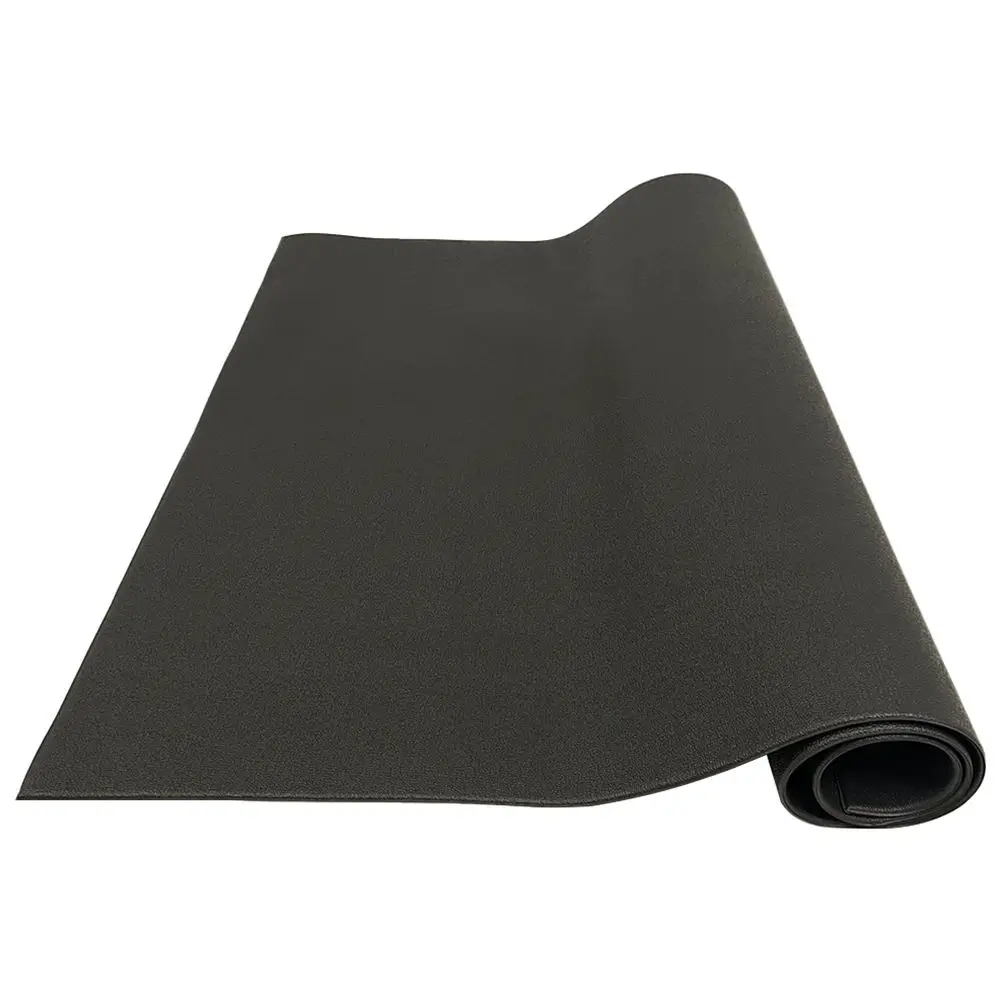 Durable Anti Slip Black Non Slip Wear Resistant Fitness Bicycle Sheet Mat Anti Slip PVC Rubber Flooring Mat for Bike Trainer