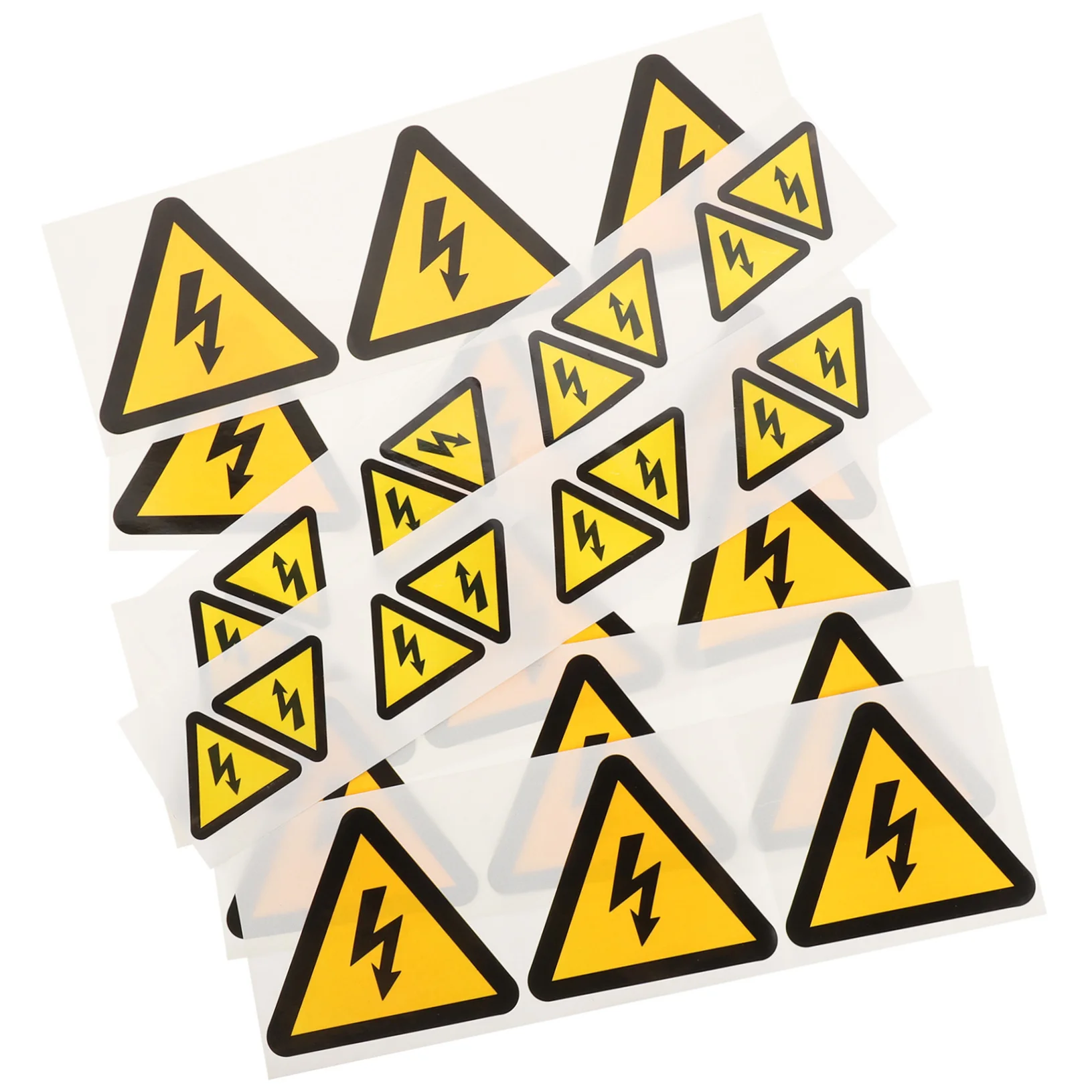 Wholesale High Quality Custom Reflective Danger Warning Label Triangle Sticker for Outdoor Electric Danger Sign