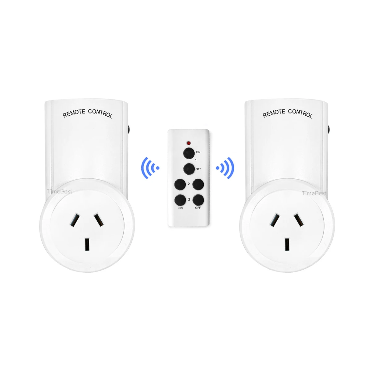 2 Pack Australia/Argentina Smart Home Wireless Electronic Power Outlet Remote Control Plug