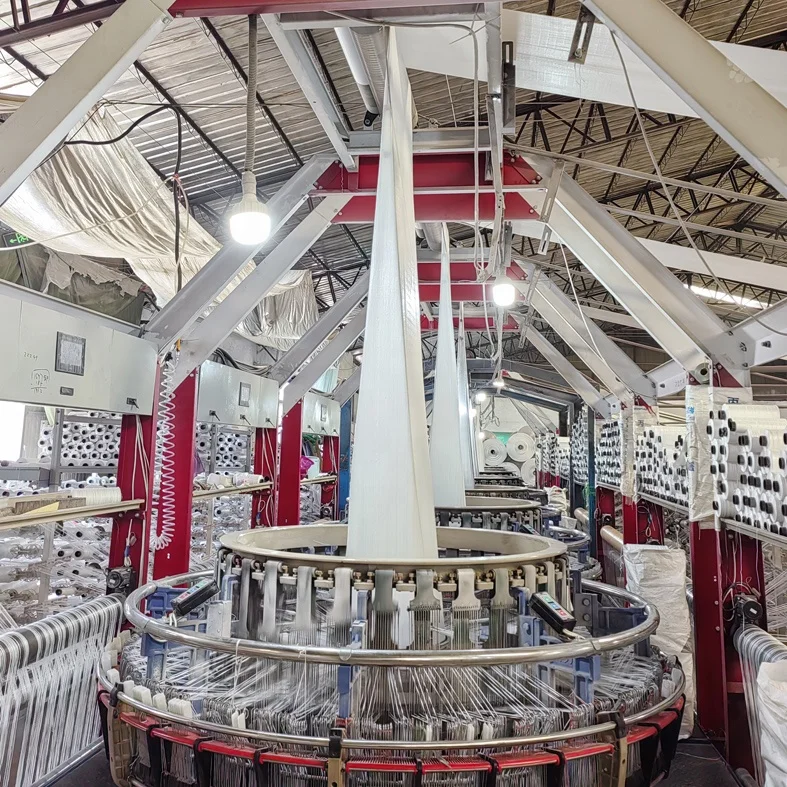 transparent clear PP woven cloth Roll for corn wheat 25kg 50kg bag