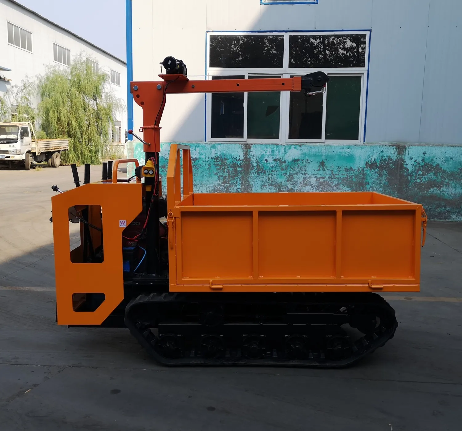 Factory Selling Hydraulic Small Mini Dumper Crawler Dumper with Crane