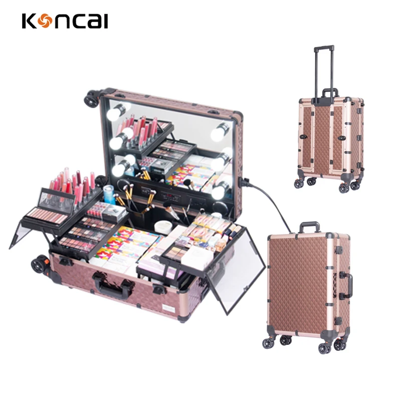 Stylish beauty salon light case styling stations for Salon & Mobility Features