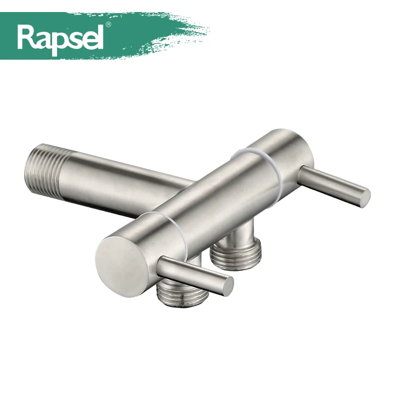 Stainless steel in and out of dual use washing machine double water tap