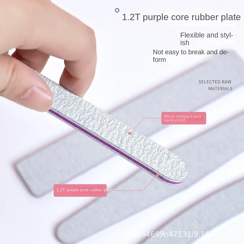 Professional Custom Logo Manicure Buffer Nail File Sandpaper Lime Polishing Equipment with Printing for Nail Art