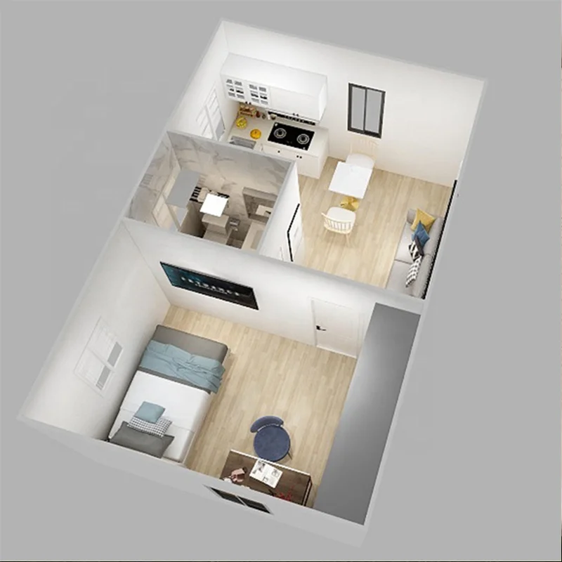 New Luxury Flat Pack Container Technology 20FT 40FT Shipping Container House Dismountable Garage or office