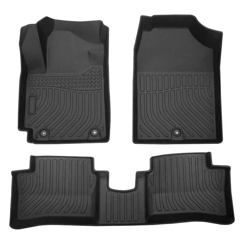 Diamond 5D deep dish matting 3D TPE car floor mats 5D auto carpets for KIA Stonic Picanto Soluto tray mats