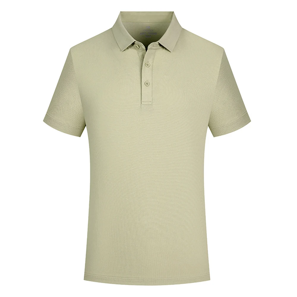 Hot Sale 210 GSM Golf Blank Customized Embroidery Printed Wholesale Turn-Down Collar Photo Print Pattern Blank Polos