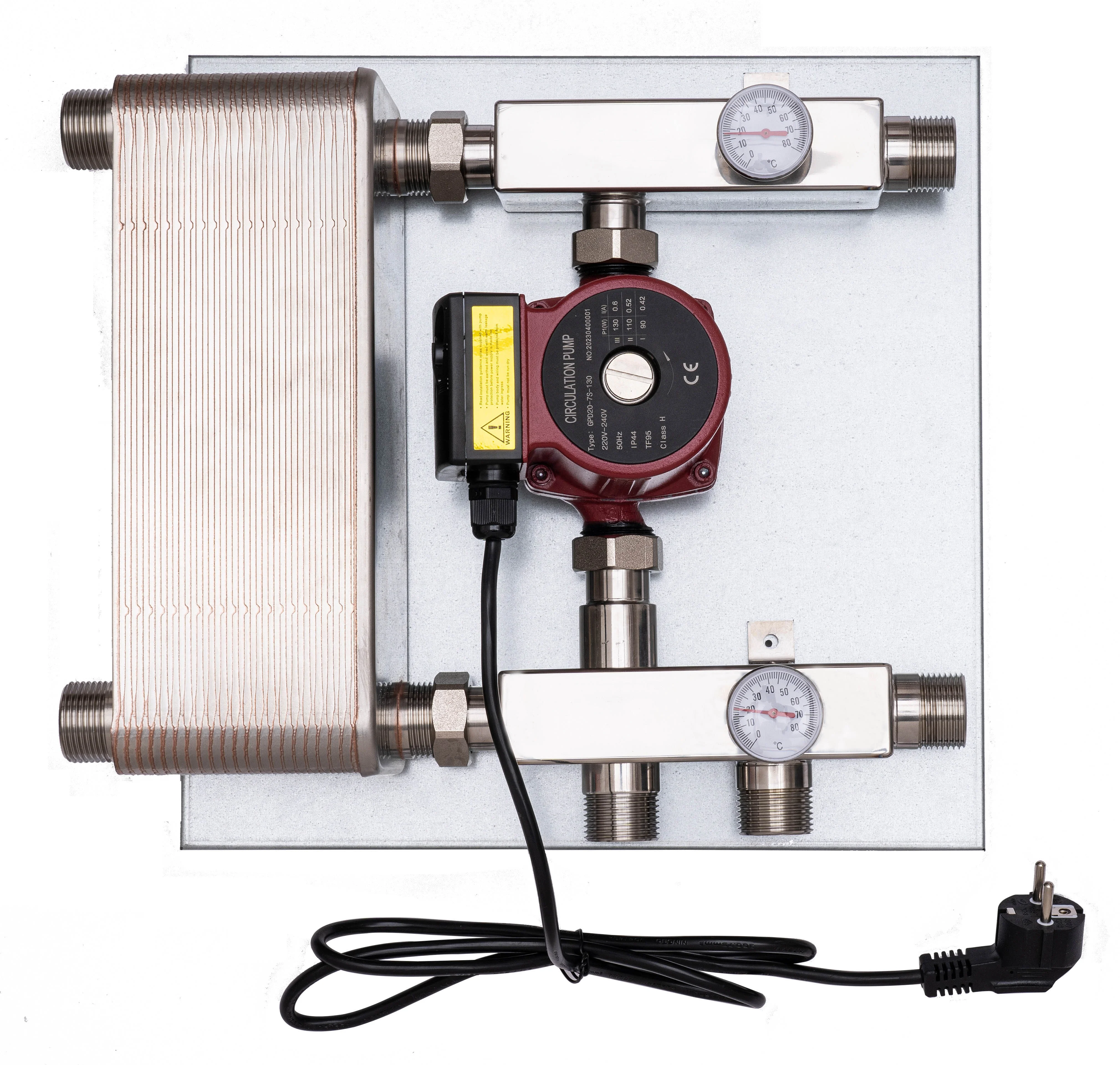Customized Brazed plate heat exchanger Water mixing kit