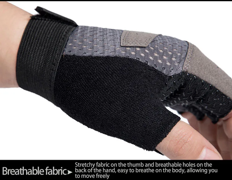 Fitness Men And Women Equipment Training Dumbbell Half Finger Breathable Sports Gloves