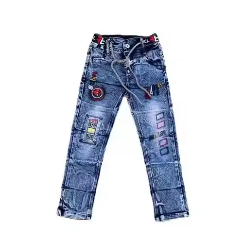 Cheap Price Kids Clothing Elastic Waist Boys Jeans 2-6Y Spandex Denim boy Jeans