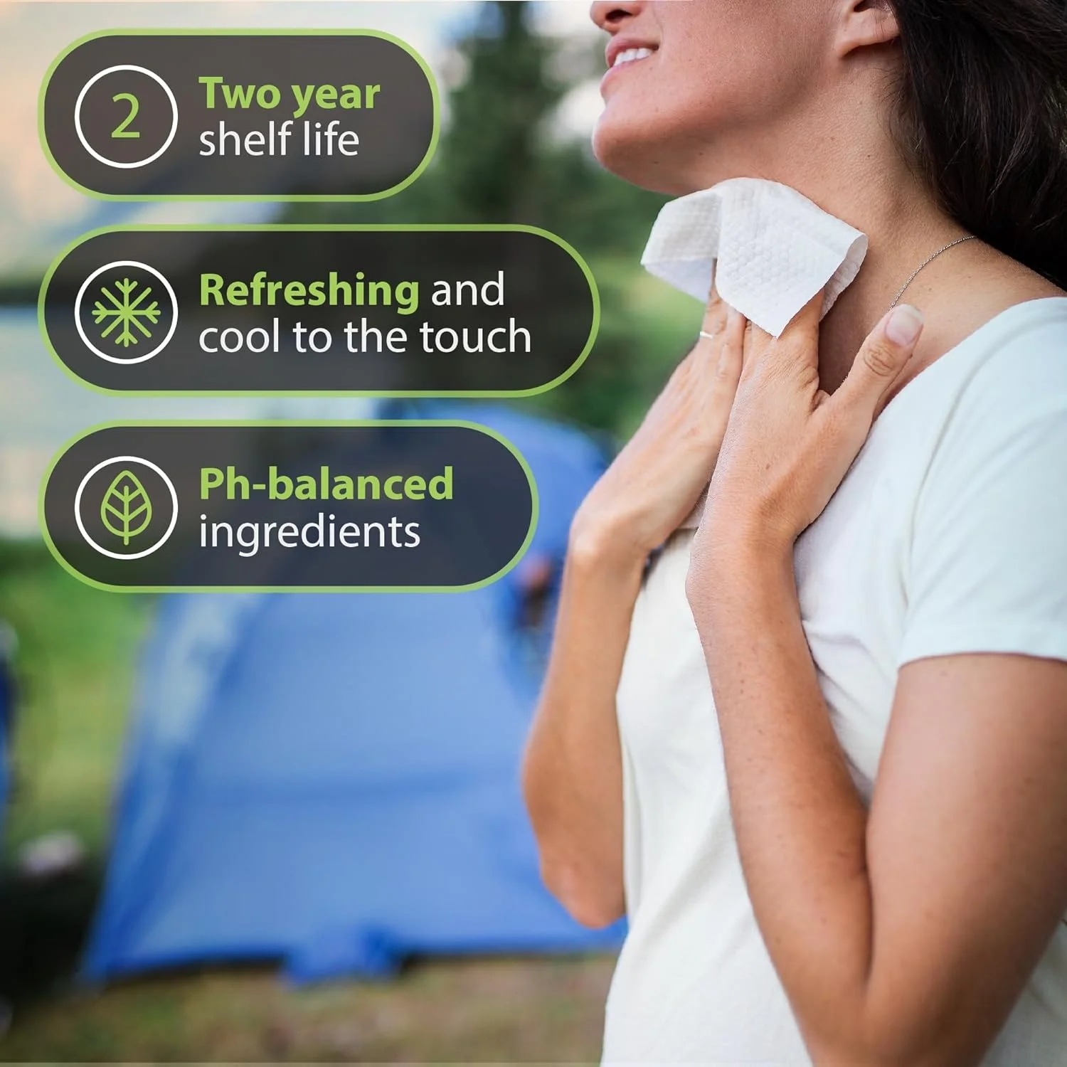 Individually Wrapped Natural Organic Bamboo Wipes 100% Biodegradable Body Wipes