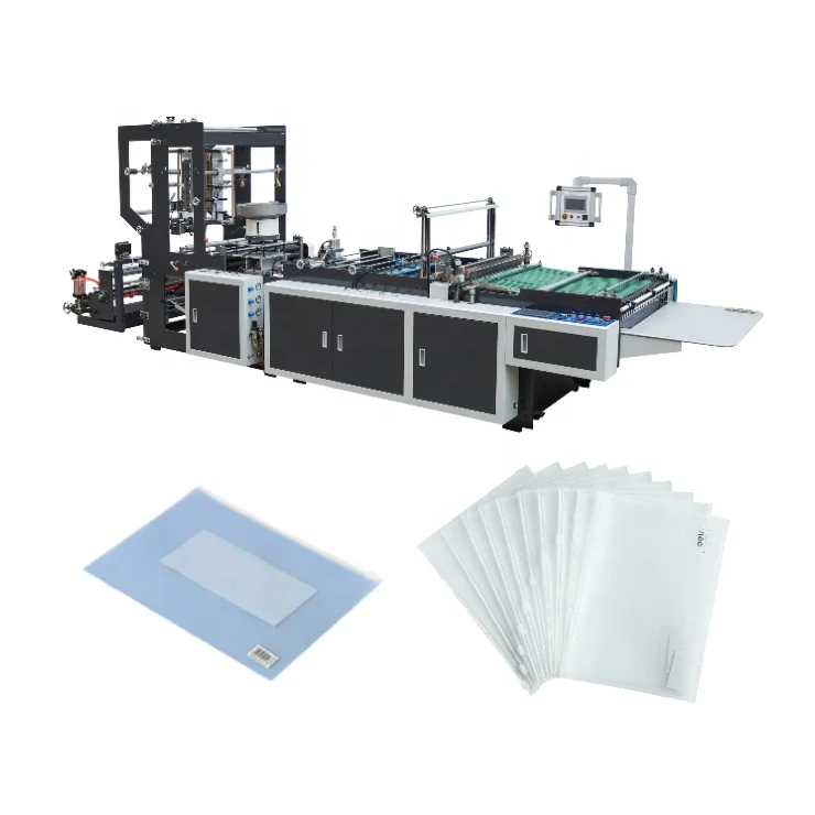 Fully automatic zip lock side sealing OPP EVA CPP CPE PE PP bag making machine zipper bag equipment
