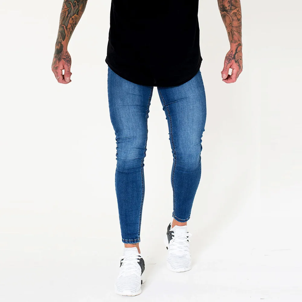 
Fashion high quality stretch denim pants cowboy men super skinny jeans hombre 