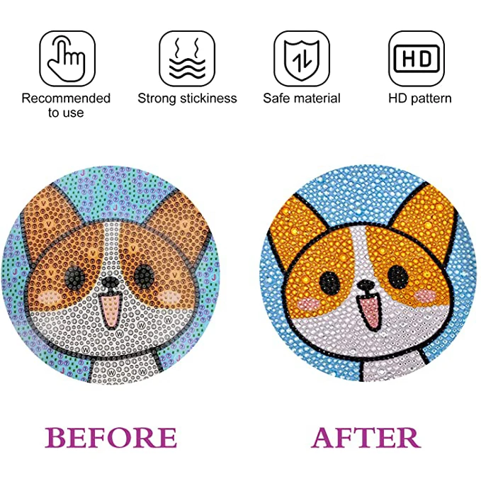 Christmas Penguin Diamond Painting Kit for Kids Christmas Painting by Number Kits Christmas Decoration Handwork Children Gift