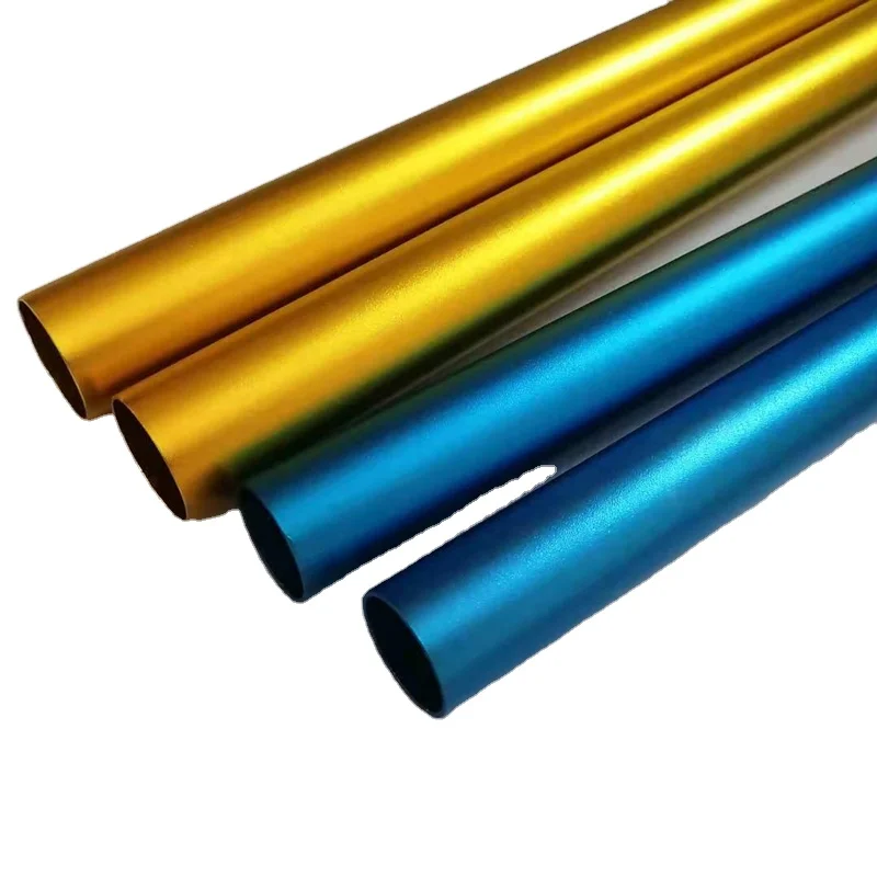10-50mm Aluminum Tube Material 7075 Round Pipe T6 Polishing Anodized Blue Color for