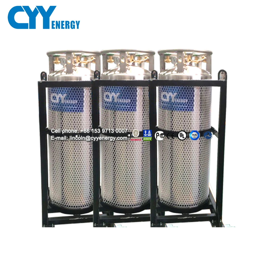 Factory Price 499 liters 34 bar Cryogenic Portable Dewar Cylinders for Liquid Nitrogen