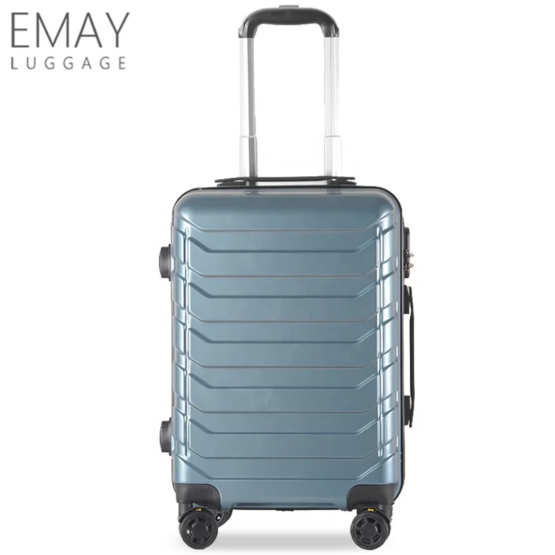 Fashion PC/ABS Men Check in Luggage Hardside Valise Bags Wholesale Suitcases