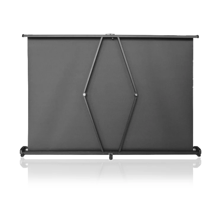 50 Inches Portable Tabletop Projection Screen Matte White Foldable Table Projector Screen For Business Travel Cinema