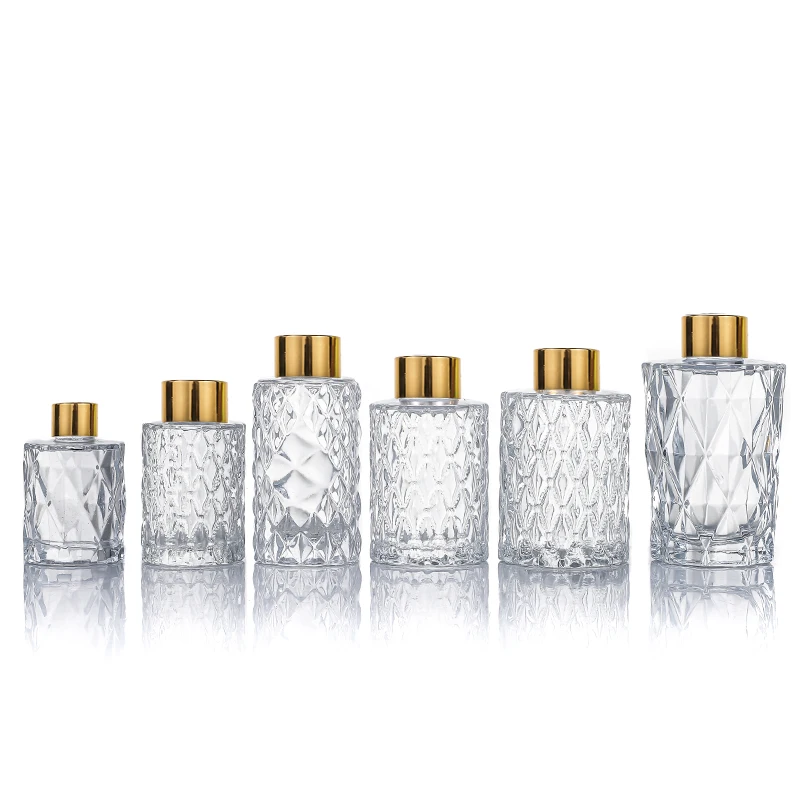 Customizable 50ml 80ml 100ml 120ml 150ml 200ml aroma reed diffuser glass bottle