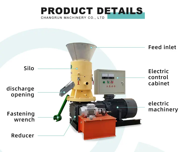 fully automatic and long service life price discount pelletizer machine for animal feeds 55kw
