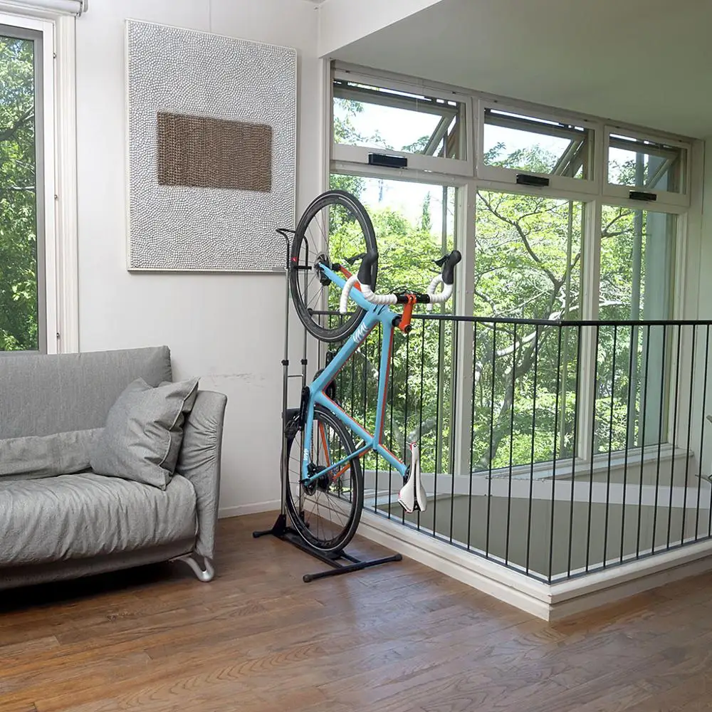 
Wholesale indoor auto lock floor Japan bike parking stand display 