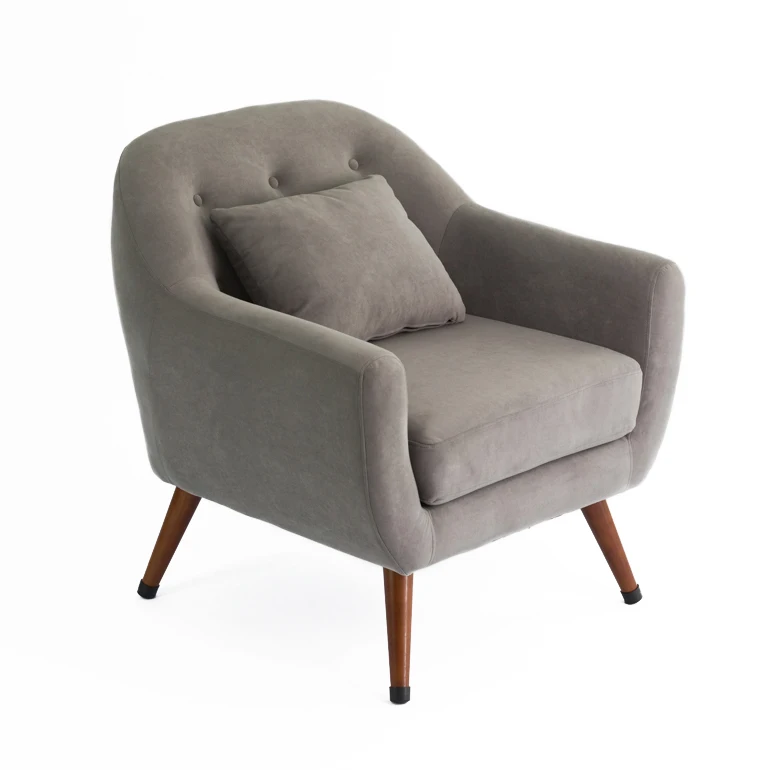 
Manufacturer Supplying Nordic Living Room Sofa Set Furniture Fabric Gray 