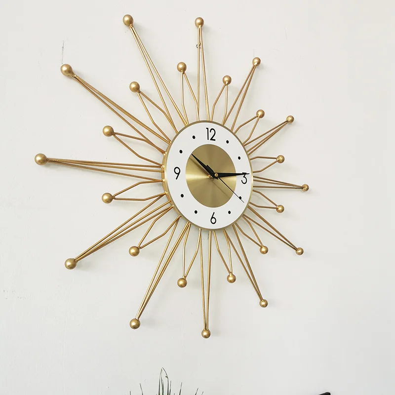 Big modern flower   wall clock design