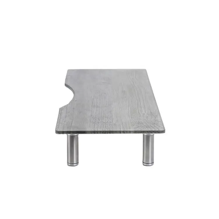 Manufacture high quality  tempered glass and  chromium-plated tube monitor stand riser for computer