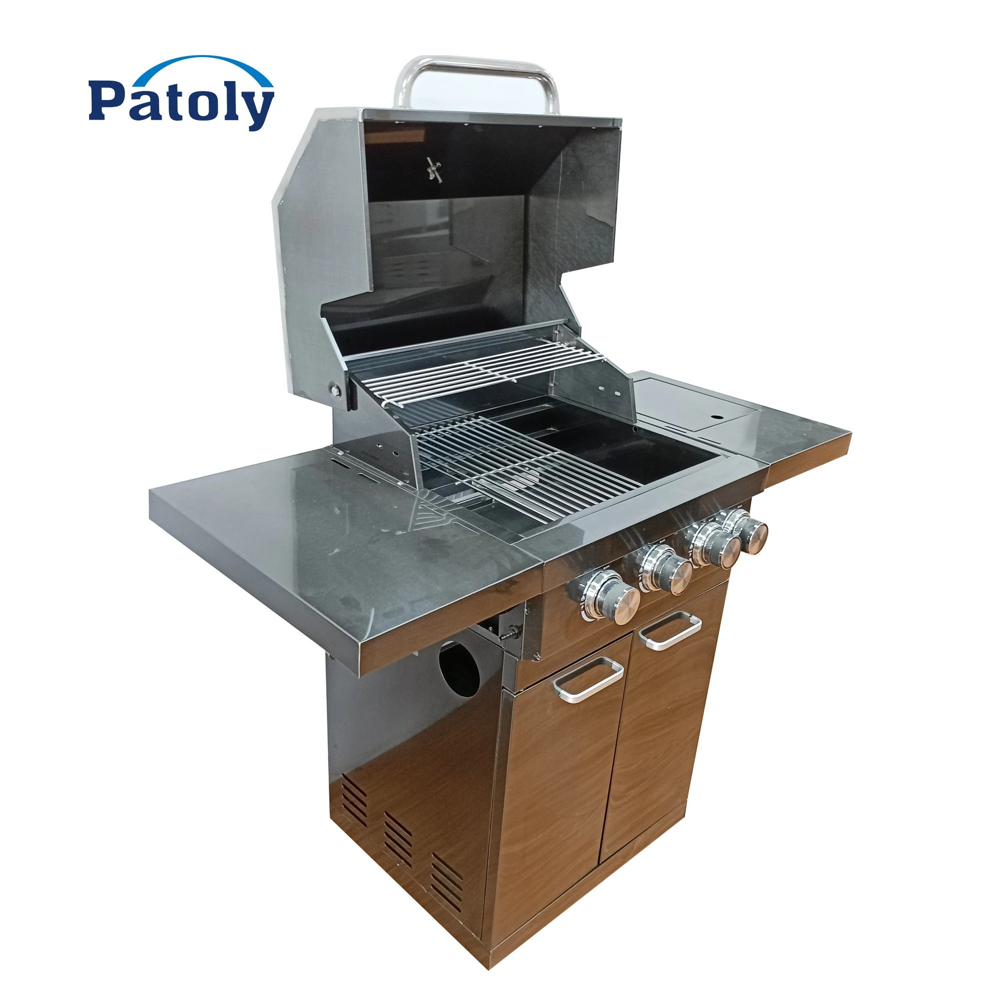 Modern  Modular 304 Stainless Steel BBQ Manufacturer Storage Free Standing Barbecue Outdoor Kitchen Cabinet with Gas Grill