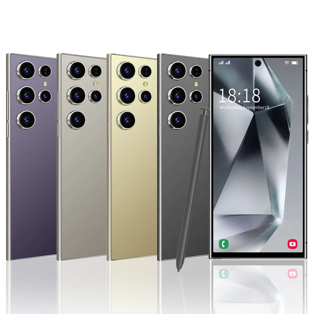 Смартфоны S24 Ultra для 16GB + 1TB 4G 5G Dual SIM мобильный телефон оригинальный смартфон HD