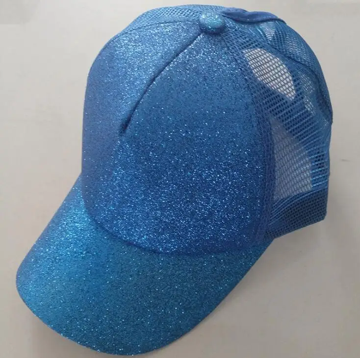 Top Selling Woman Girls Fashion Ponytail Mesh Hat, Summer Ponytail Baseball hats With custom brands