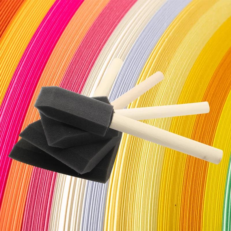 1' 2' 3' 4' Artist polyurethane foam brush