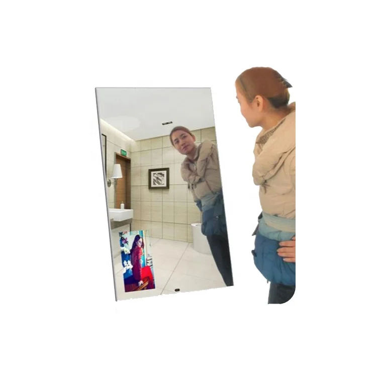 43 inch  mirror booth magic mirror lcd good with touch PC window 10