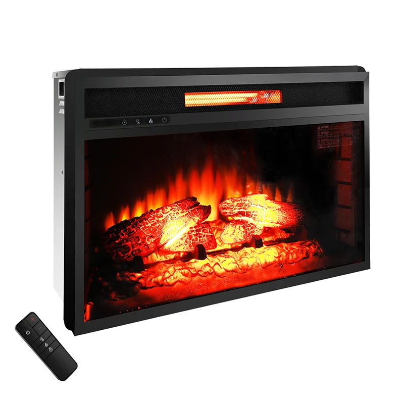 New  26 inch 1500w Temperature Adjustable Remote Controls Decorative Insert Electric Fireplace
