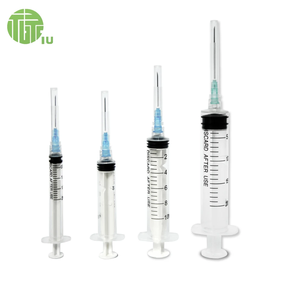 Disposable Automatic distroy Injector with Needles 1cc 2cc 5cc 10cc