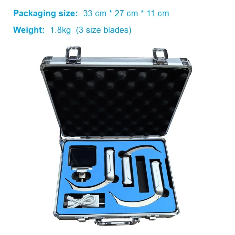 USB Digital Video Laryngoscope Safe Disposable and Reusable for Endotracheal Intubation Outdoor Metal Airway Management Device